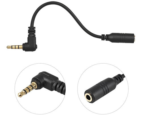 Andoer Kabel Converter Camera Microphone to Smartphone TRS to TRRS 3.5